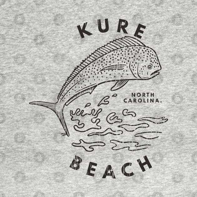 Kure Beach, NC Summertime Vacationing Mahi Mahi Big Head Fish by Contentarama